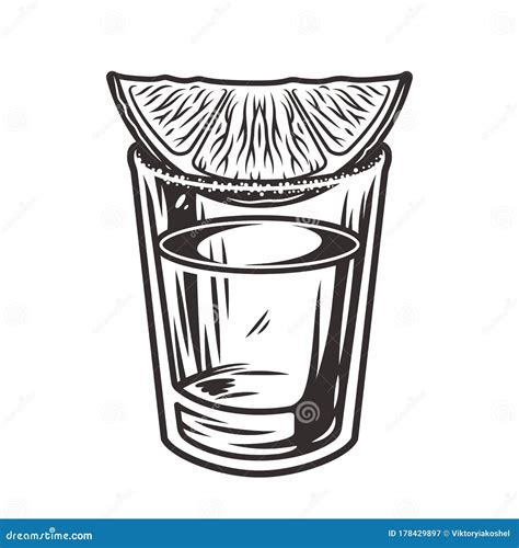 Shot Glass Icon Isolated On White Background Vector Illustration