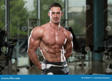 Portrait Of A Physically Fit Muscular Young Man Stock Image Image Of