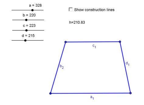 Constructing A Trapezoid Using The Side Lengths Random Walks