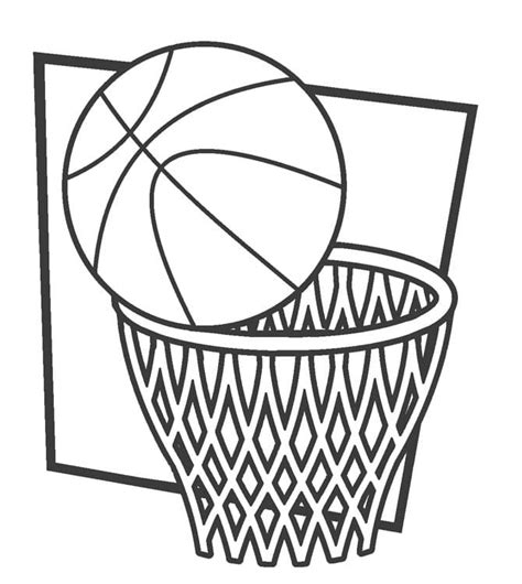 Basketball Ball Coloring Page