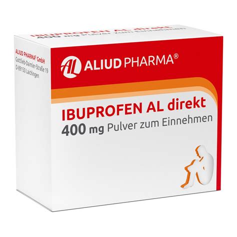 ibuprofen al direkt  mg pulver zum einnehmen  st apotheke disapode