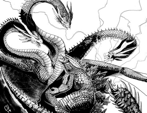 Godzilla Vs King Ghidorah By Christianwillett On Deviantart