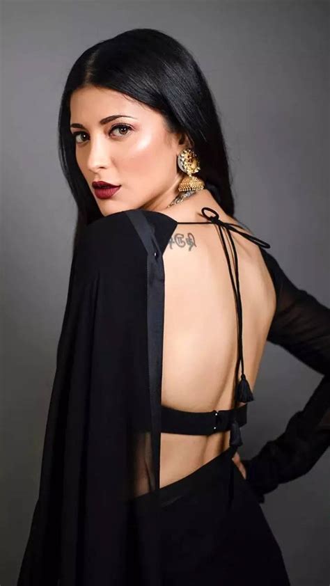 Discover More Than 92 Shruti Haasan Black Saree Latest Noithatsi Vn