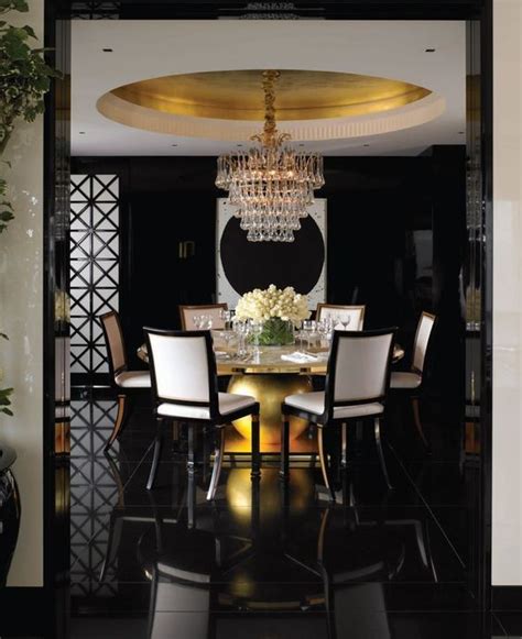 Axis silver dining room inspiration. 46 Awesome Black and Gold Dining Room Ideas Ideas | Gold ...