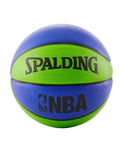 Spalding NBA Mini Basketball - Blue and Green