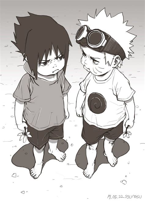 Baby Naruto And Sasuke