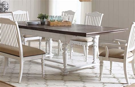 Kitchen & dining room browse all. Simpson Dining Table 105181 in Vintage White - Coaster w ...