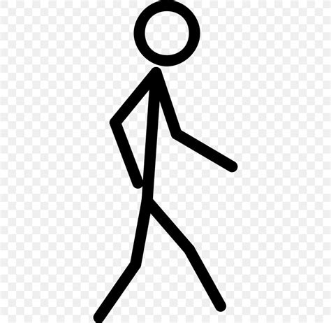 Stick Figure Walking Silhouette Clip Art Person Walki