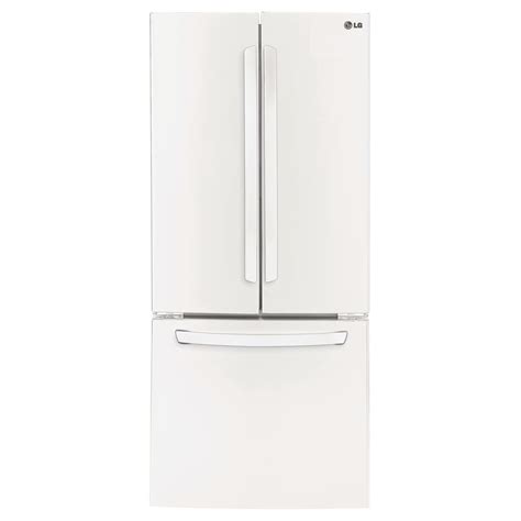 Lg Electronics 30 In W 22 Cu Ft French Door Refrigerator In White