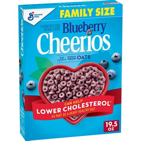 Blueberry Cheerios Cereal With Oats Gluten Free 195 Oz Walmart