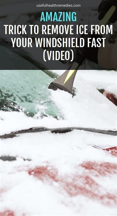 Amazing Trick To Remove Ice From Your Windshield Fast Video How To