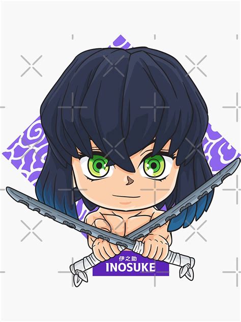 Chibi Inosuke Sticker By Teetowargh Redbubble