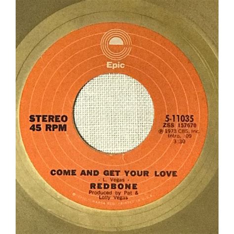 Redbone Come And Get Your Love Riaa Gold 45 Award Rare