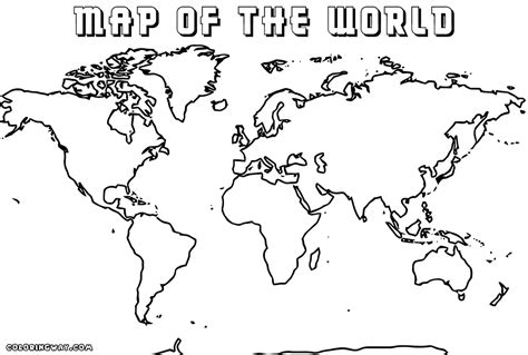 World Map Coloring Pages Coloring Pages To Download And Print