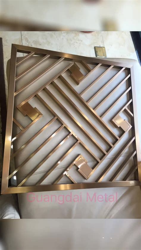 Stainless Steel Screen Laser Cut Room Divider Design Decorative Metal