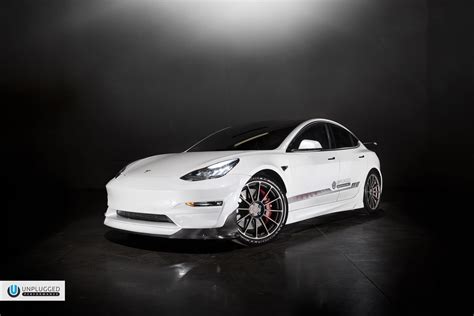California Dreaming Pearl White Tesla Model 3 Ascension R Unplugged