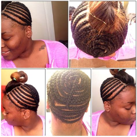 You need more hair than micro ring weft cause with a corn row weave all your own hair is plaited out the way so you have non of your own hair to help thicken your hair all you'll have is the hair weft where micro ring weave your own hair still loose and mixes in with the hair. The start of a full weave install w/ a lace closure. # ...