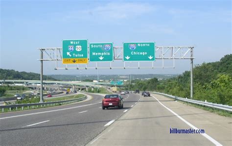 A Set Of Lane Markers On The Ramp From Wb I 44 To I 270