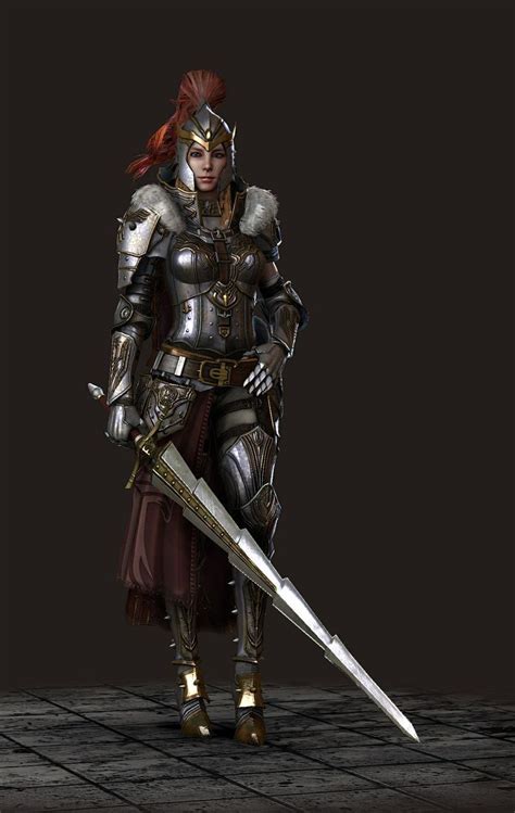 캐릭터 고급포폴반 김준목님 Fantasy Female Warrior Female Armor Fantasy Armor