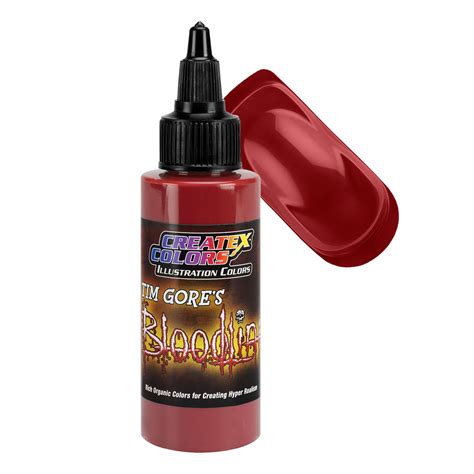 2oz Createx Illustration Blood Red Bloodline Airbrush Paint Color 5039