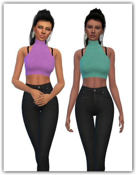 Idol Crop Top Recolors At Maimouth Sims4 Sims 4 Updates