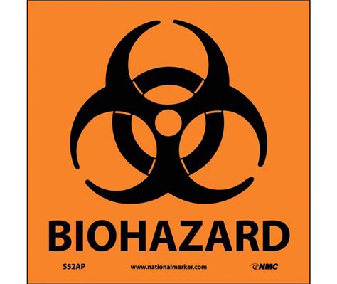 Biohazard Graphic Orange Labels And Signs - Aris Industrial Supply