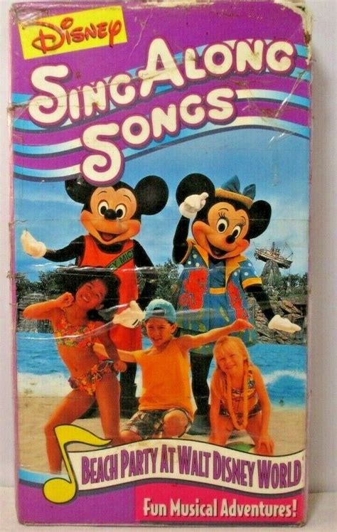 Disney Sing Along Songs Mickeys Fun Songs Beach Party At Walt Disney World VHS EBay