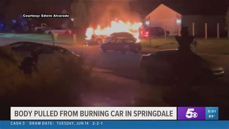 Police Find Body In Burning Vehicle In Springdale