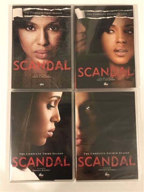 Scandal The Complete Fourth Season Dvd 2015 5 Disc Set For Sale