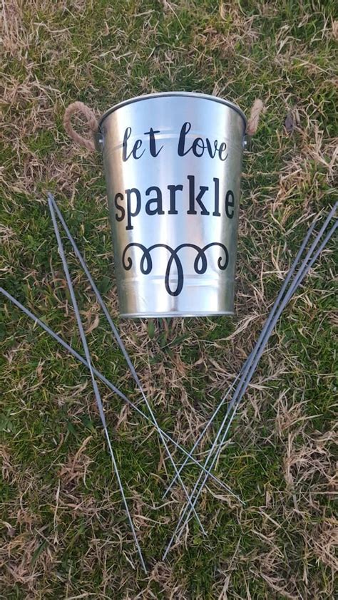 Wedding Sparkler Bucket By Pinetreesboutique On Etsy
