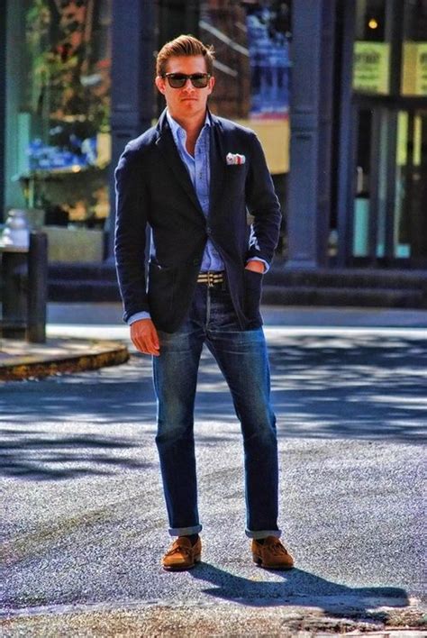 15 Chic Jeans And A Blazer Outfits For Men Styleoholic