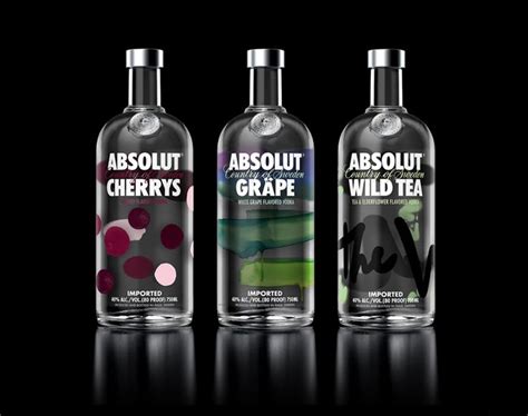 New Packaging For Absolut Flavored Vodka By The Brand Union Bpando