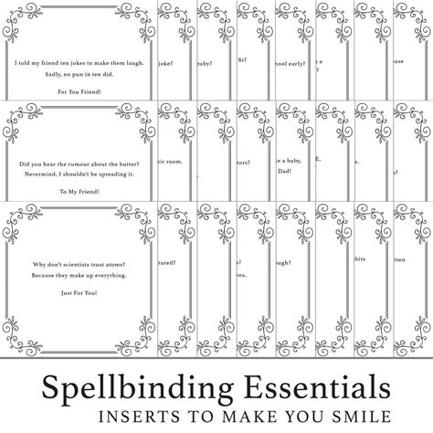 Spellbinding Essentials 333 Inserts To Make You Smile