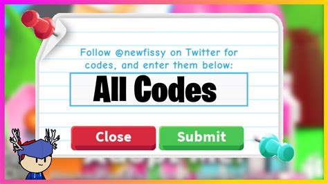 Adoptme Codes Working Roblox Adopt Me Codes December 2020