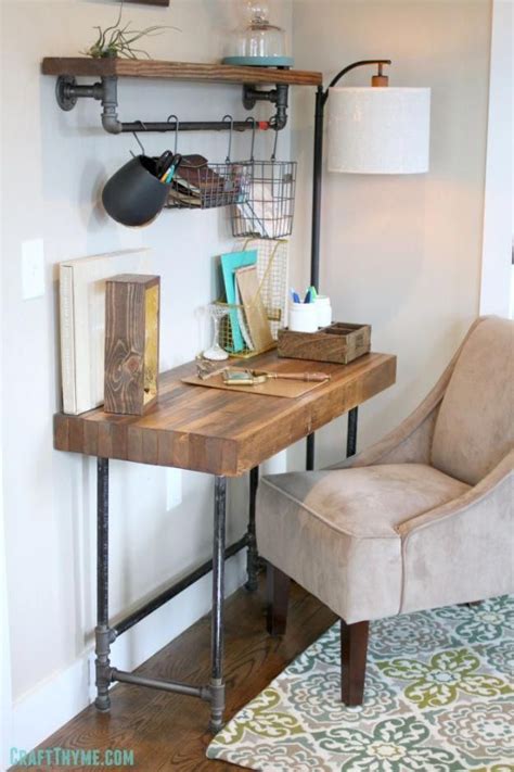 Diy Desks Custom Industrial Wooden Desk Easy To Make Do It Yourself