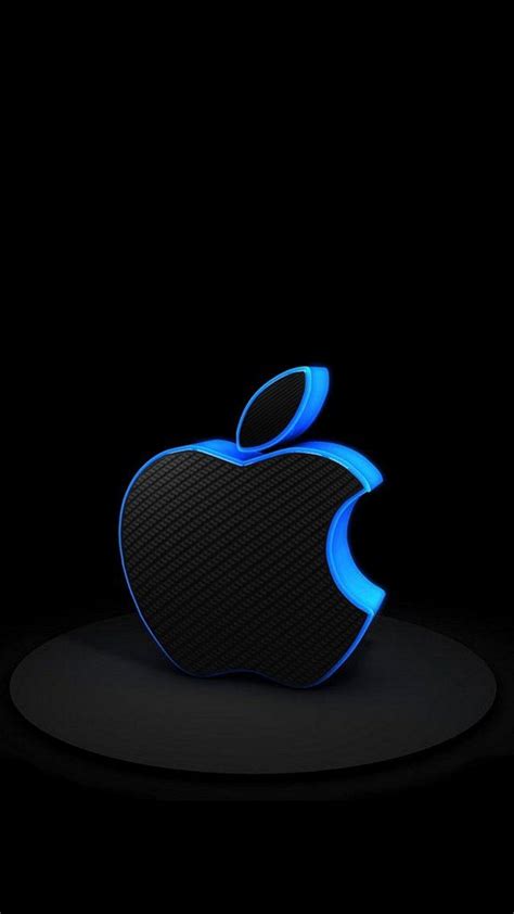 Apple logo 3d 4k wallpaper. 3D iPhone Logo Wallpaper Blue - Best iPhone Wallpaper ...