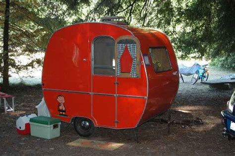 Tiny Lil Red Wagon Tiny Trailer Vintage Camper Travel Caravan