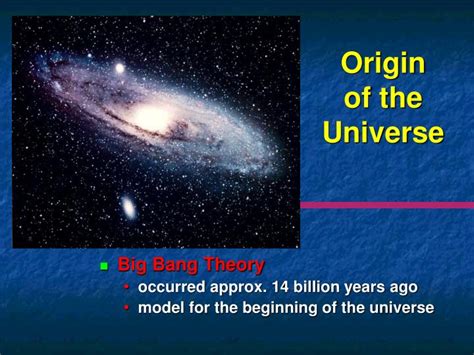 Ppt Theory On The Formation Of The Universe Powerpoint Presentation
