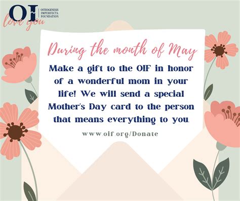 Mothers Day Honor T Campaign Oi Foundation