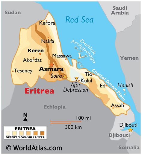Eritrea Maps And Facts World Atlas