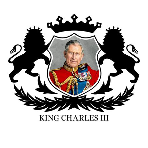 King Charles Iii Royal Emblem Svg Designking Charles Iii Png Etsy