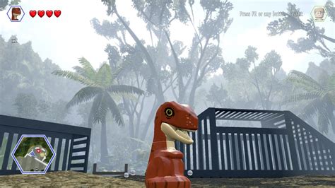 Lego Jurassic World Velociraptor Baby Free Roam Gameplay Pc Hd