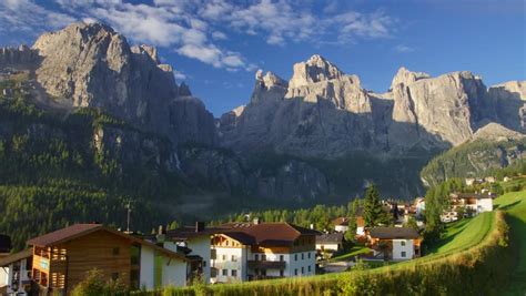 Village In Dolomites Italy Stock Footage Video 7439809