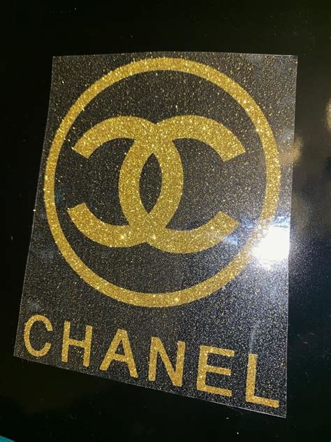 Chanel Circle Cc Glitter Iron On 1 1 3 6 Giant Shoe Boxes