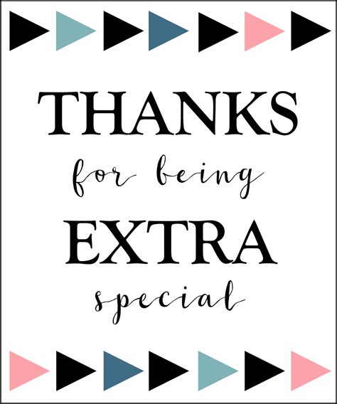 Extra Gum Thank You Printable - Paper Trail Design
