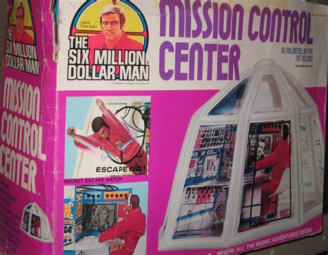 The Six Million Dollar Man Mission Control Center Childhood Toys