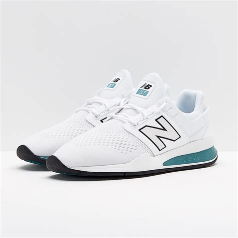 Mens Shoes New Balance 247 White Teal Ms247tw Prodirect Running