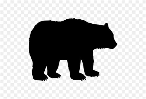 Black Bear Clipart Transparent Grizzly Bear Clipart Black And White