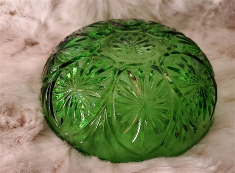 Green Depression Glass Bowl Antiquesnavigator — Online Antique Stores