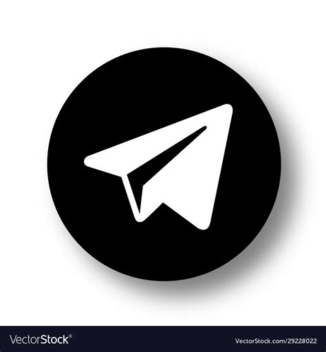 Telegram Logo Icon Royalty Free Vector Image Vectorstock